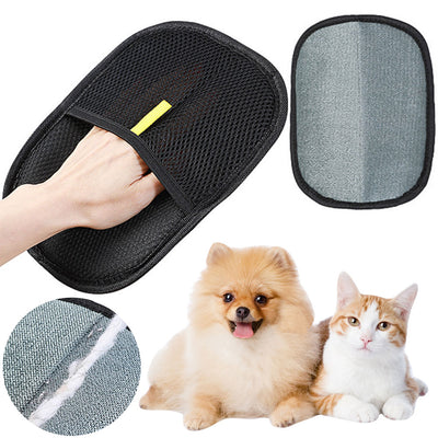 Pet Hair Remover Glove – Deshedding Brush Mitt for Dogs, Cats & Rabbits
